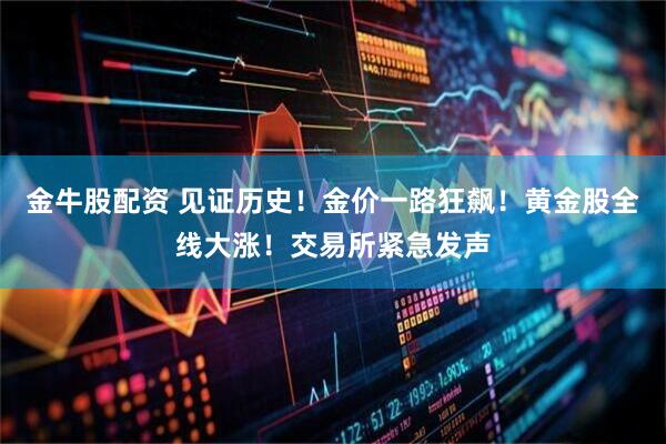 金牛股配资 见证历史！金价一路狂飙！黄金股全线大涨！交易所紧急发声