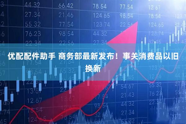 优配配件助手 商务部最新发布！事关消费品以旧换新
