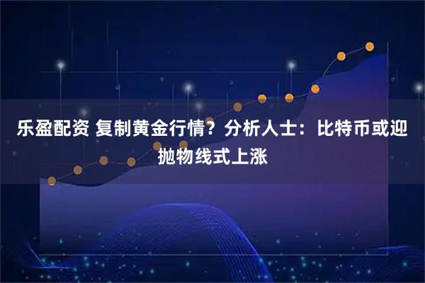 乐盈配资 复制黄金行情?分析人士:比特币或迎抛物线式上涨